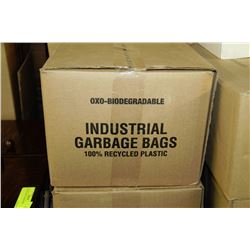 CASE OF 200 BIODEGRABLE INDUSTRIAL GARBAGE BAGS