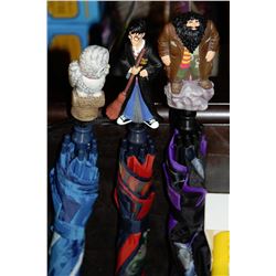 THREE HARRY POTTER UMBRELLAS