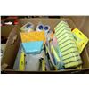 Image 1 : EXTRA LARGE BOX OF SCOURING PADS, BROOMS, TOILET