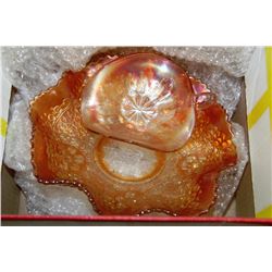 LOT OF CARNIVAL GLASS