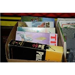 BOX W/5 COLLECTABLE VINTAGE GAMES
