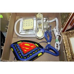 SUPERMAN, CLEAR PHONE MADE IN HONG KONG