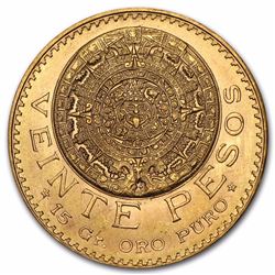 Mexico Gold 20 Pesos AGW .4823