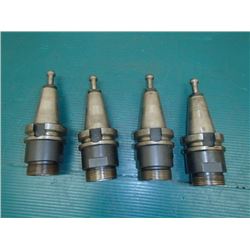 BT40 Lyndex TG100 Collet Chucks, No Lock Nuts