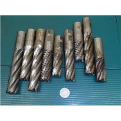 Lot of End Mill Cutters, 1  Shank Diameter