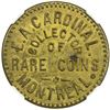 Image 1 : CANADA: numismatist's card, ND (ca. 1885?)