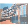 Image 1 : Geoffrey Elliot Silkscreen print, Royal Crescent, Brighton, Signed, 55/75, 17.5 x 23 ins....