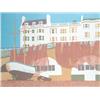 Image 1 : Geoffrey Elliot Silkscreen print, Beached Boats, Brighton, Signed, 62/75, 17.5 x 23 ins....