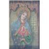 Image 1 : Russian School parcel gilt ikon, Virgin with seraph overhead, 9 x 6 ins....