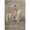 Image 1 : Charlet coloured lithograph, Napoleon on horseback, 23 x 16.5 ins....