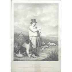 Pollard after Archer lithograph, Portrait of Lord Viscount Gage, 18 x 14 ins....
