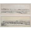Image 1 : Dr Arthur Evershed two pen, ink and wash studies, "Amberley Castle and Church" and "The Bridge, P...