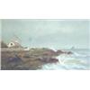 Image 1 : John Shirley Fox oil on canvas, "Gantry Point, Port St Mary", Signed, 16 x 24 ins....