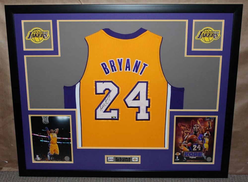signed kobe jersey framed
