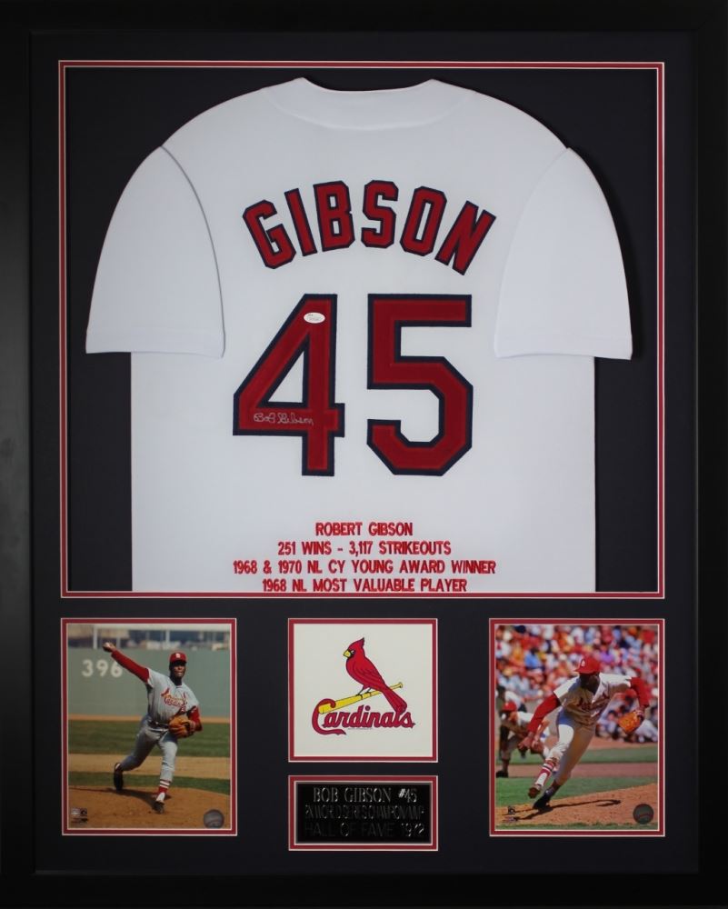 bob gibson signed jersey