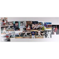 Lot of (16) Baseball 8x10 Photos Signed by (16) Including Dave Rajsich ...