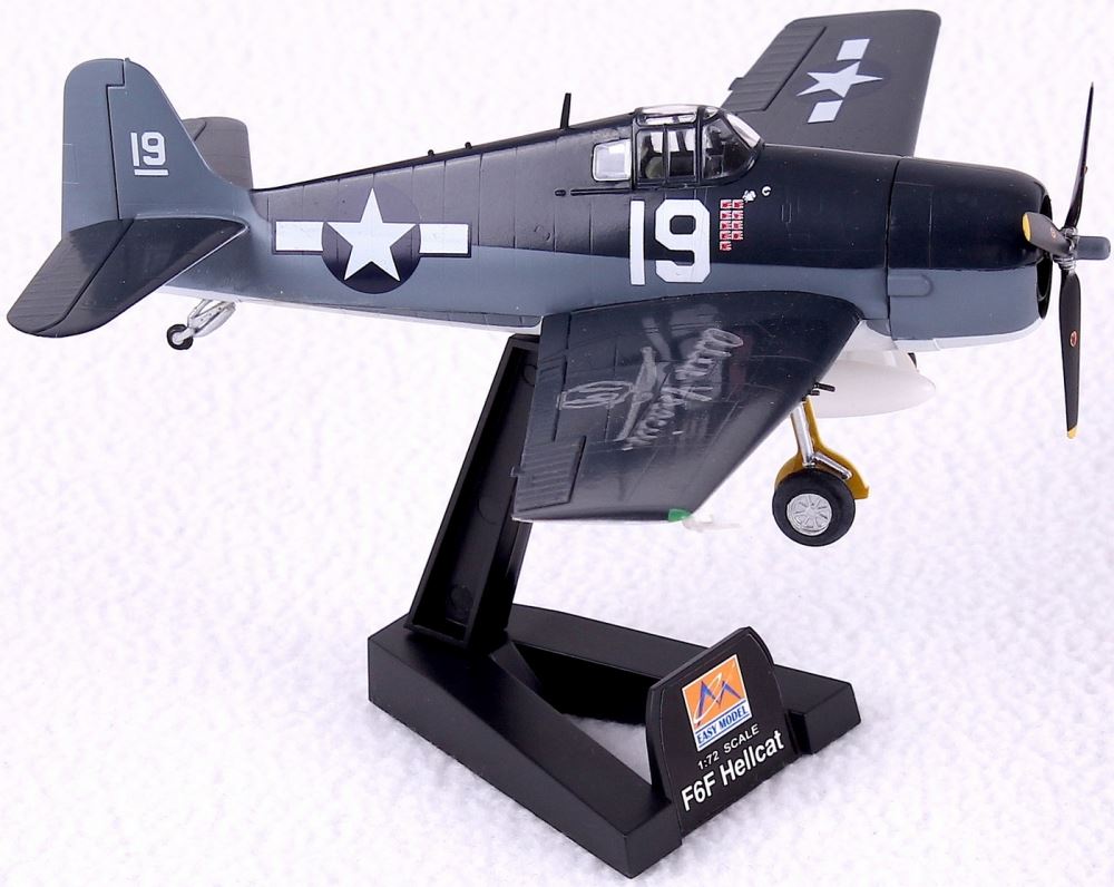Alex Vraciu Signed Grumman F6F Hellcat Model Plane (PSA COA)