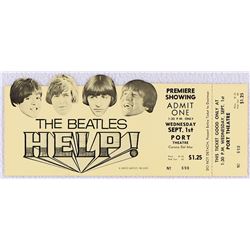 Authentic Unused Premier Showing Ticket to The Beatles 