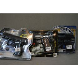 Lot of Three Air Pistols [ Sealed in orig pkgs ] : Winchester Model 11 - Walther PPQ - Smith & Wesso