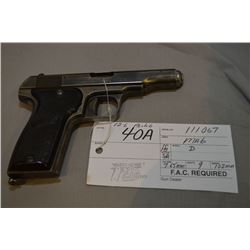 MAB Model D .7.65 MM cal 9 Shot Semi Auto Pistol w/ 102 mm bbl [ fading blue finish, good checkered 