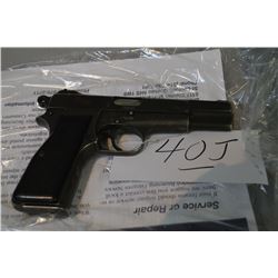 Browning ( Inglis ) Model Mark I * .9 MM 10 Shot Semi Auto Pistol w/ 118 mm bbl [ appears v - goo, b