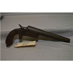 J.K. .4 Ga Flare Gun [ matted blue finish turned brown, spur style trigger, walnut grips , right one