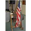 Image 1 : Lot of Two Items : Antique Colonial Pattern Leather Officer's Saddle ( Maybe British ) Unknown Maker