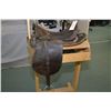Image 1 : 1902 Pattern U.P Saddle stamped C Broad Arrow on side skirt , w/ brass horn added, stirrups pitted a