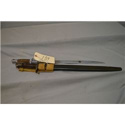 Lot of Two Antique Bayonets : one is Lee Enfield Wilkinson C Broad Arrow marked w/ Jewell dated 1918