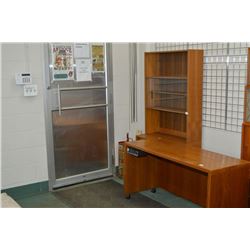 Teak Desk & Shelf