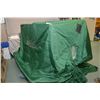 Image 1 : Eskimo Quick Flip III Ice Fishing Hut [ that can be pulled in snow ] c/w hand auger, ice fishing net