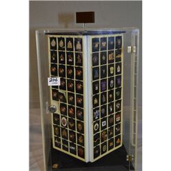 Counter Top Plastic Rotary Display Cabinet : Contents of Over One Hundred Collector's Pins - RCMP & 