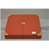 Image 1 : RCMP Display in red wooden fold out open display case : Over 50 Pieces : Vintage RCMP Insignias Badg