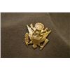 Image 2 : Lot of Two Items : Brown Wool Stetson Hat w/cap badge [ gilt eagle w/shield, "Hat, Service,Field" PQ