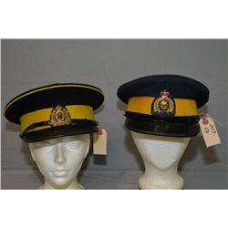 Lot of Two VIntage RCMP Police Hats w/badges [ Wm.Scully Ltd Montreal ]