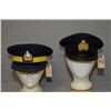 Image 1 : Lot of Two VIntage RCMP Hats [ One RCMP Transport GRC, Principal Cap Service Blue April 1965 Size 7 