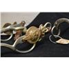 Image 3 : Lot : MP Navy & Gold Saddle Blanket - Ornate Infantry Mounted Officer's Horse Bit with gold toned in
