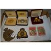 Image 1 : Tray Lot : Cased RCMP Reproduction Ltd Edition "Officer's Forage Cap Badge North West Mounted Police