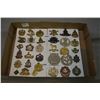 Image 1 : Tray Lot : Two Cards Approx Thirty Three Hat Badges [ Mostly Canadian, includ : Onward Kings Own Cal
