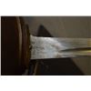 Image 3 : Cavalry Sword 1908 Pattern w/ metal scabbard & worn leather strap [ proof marks on blade , checkered