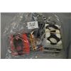 Image 1 : Bag Lot : Seven Sets of 1" Rings fit .22 cal Rifle including : One set Millet Low Profile - 3 sets T