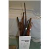 Image 1 : Box Lot : Approx Seven Mauser Style Wooden Rifle Stocks & bundle of top wood - One Marlin, One Compo