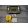 Image 1 : Green Plastic Container : Approx 100 Rnds .30 M1 Carbine - Approx 64 Rnds .223 Rem Ammo - Approx 20 