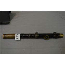 Vintage Rifle Scope [ Made in Berlin, Germany - w/rings , worn finish, brass has nice old patina ]