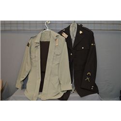 Lot of Two Items : RCMP Brown Uniform [ jacket, pants, extra shirts w/badges etc.
