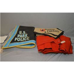 Lot : Three Items Boston Park Ranger Horse Saddle Pad Mounted Unit 1982 - U.S. Park Police Saddle Pa