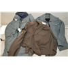 Image 1 : Lot of Three Items : RCMP Winter Jacket - RCMP Aux Fall Jacket - RCMP Brown Tunic