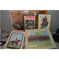 Lot : Six Asstd Framed RCMP Pictures