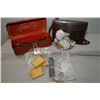 Image 1 : Tray Lot : Small Red Tool Box : Various Gun Sight Parts - Winchester Lever - FN PIstol Mag - etc - A
