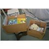 Image 1 : Lot of Two Boxes : Military & Outdoorsman Magazines - Two Browning ball caps , etc.